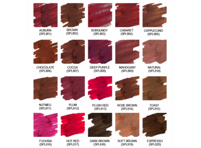 NYX Slim Lápis Labial Cores