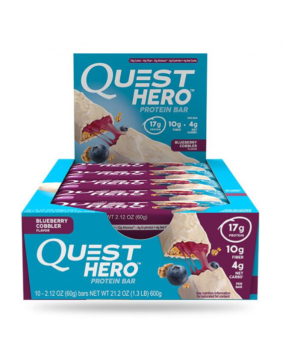 Quest HERO Barra de Proteína (10 unidades) Blueberry Cobbler