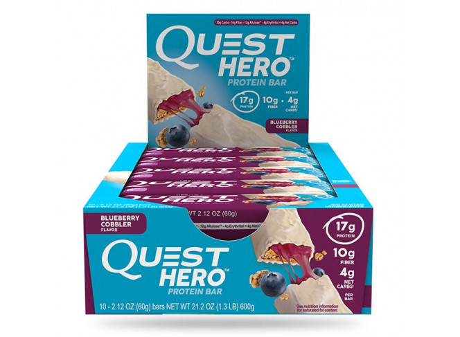 Quest HERO Barra de Proteína (10 unidades) Blueberry Cobbler