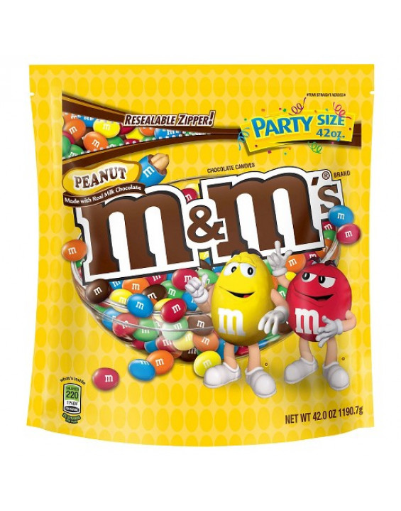 M&M'S Chocolate Confeitado Sabor Amendoim Party Size 1077g M&M'S Chocolate Confeitado Sabor Amendoim Party Size 1077g