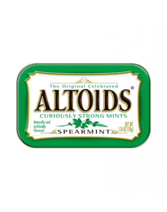 Altoids Bala Pastilha Sabor Spearmint Hortelã Lata (Contém 50)	