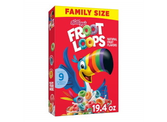 Kellogg's Cereal Matinal Froot Loops Sabor Frutas Family Size 550g