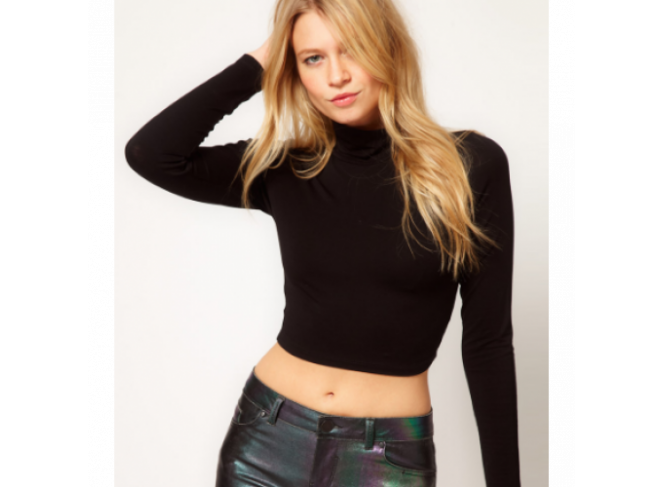 BYDI Blusa de Gola Alta Cropped (Cores) BYDI Blusa de Gola Alta Cropped (Cores)