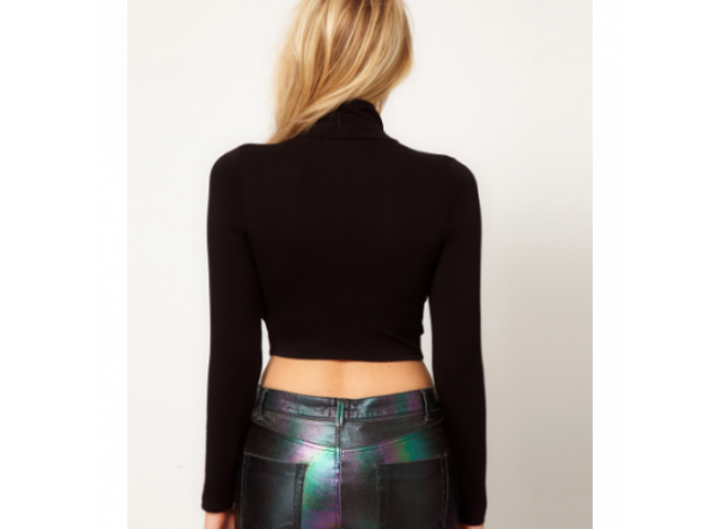 BYDI Blusa de Gola Alta Cropped (Cores) BYDI Blusa de Gola Alta Cropped (Cores)