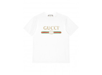 Gucci T-shirt Camiseta Logo Vintage Inspired