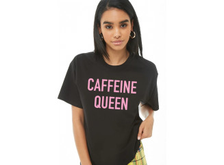 BYDI Camiseta T-shirt Caffeine Queen