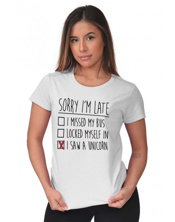 BYDI Camiseta T-shirt Sorry I'm Late