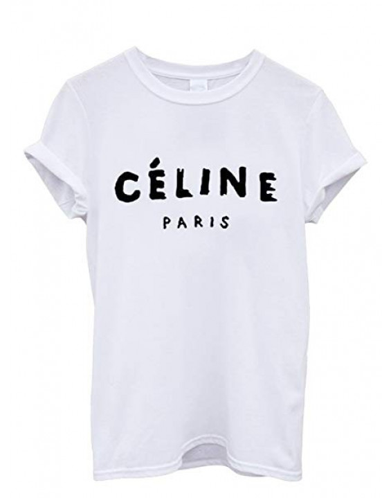 Camiseta T-shirt Céline Paris Branca