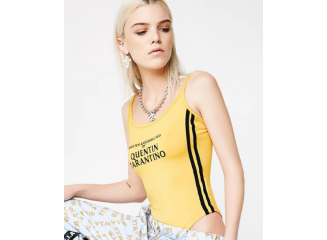 Body Alcinha Quentin Tarantino Amarelo