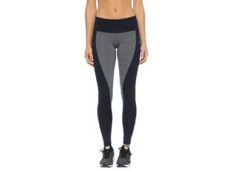 Calça Legging Esportiva Cinza e Preta