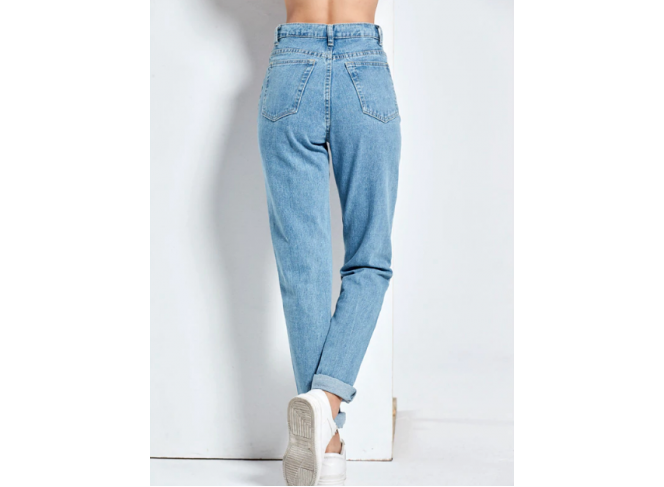 BYDI Calça Mom Jeans Cintura Alta