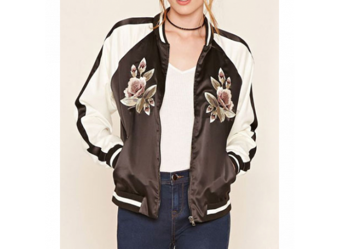 BYDI Jaqueta Bomber Flowers (Cores) BYDI Jaqueta Bomber Flowers (Cores)