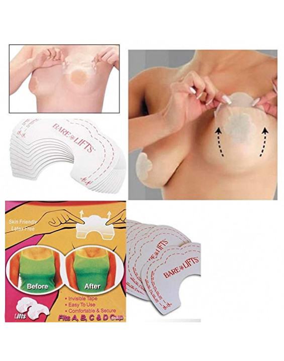 Bare Lifts Kit Adesivo Sutiã Invisível (10 Pares)