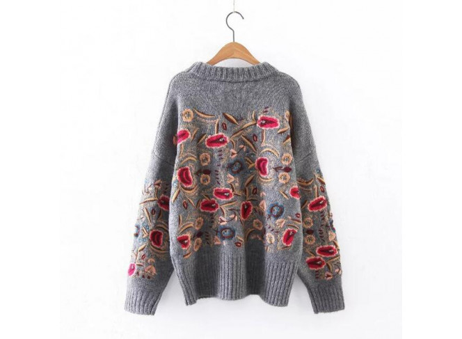 BYDI Sweater Suéter Bordado Floral