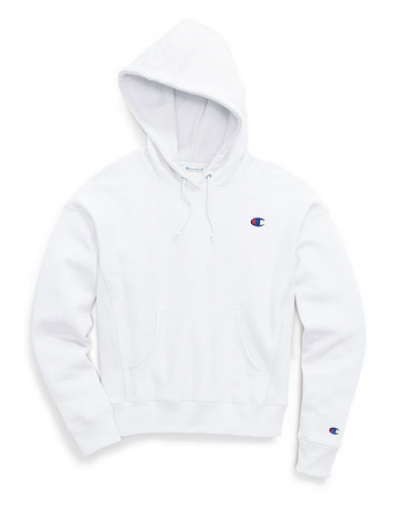 Champion Casaco de Moletom com Capuz Branco