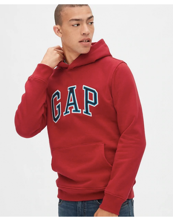 GAP Casaco de Moletom com Capuz Logo Vermelho GAP Casaco de Moletom com Capuz Logo Vermelho