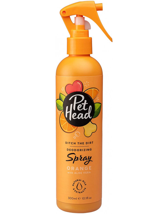 Pet Head Spray Desodorante para Cachorro Laranja com Aloe Vera 300ml