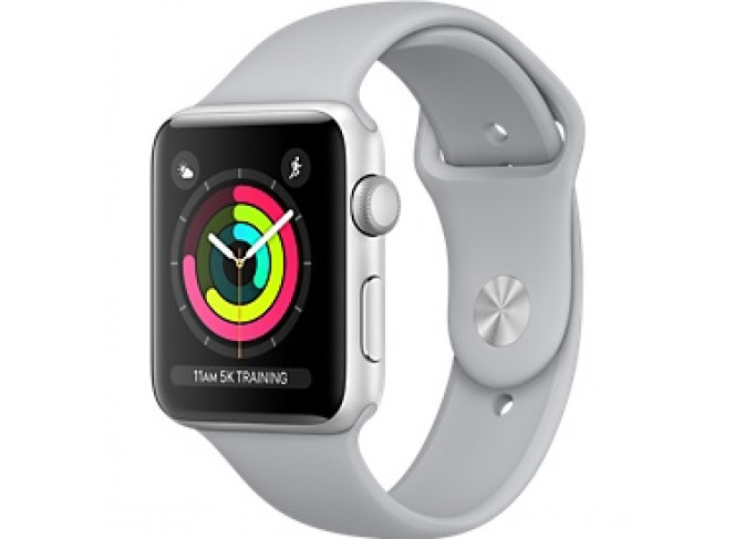 Relogio Apple Watch Serie 3 Caixa de 38/42 mm Prateada de Aluminio (Cinza)
