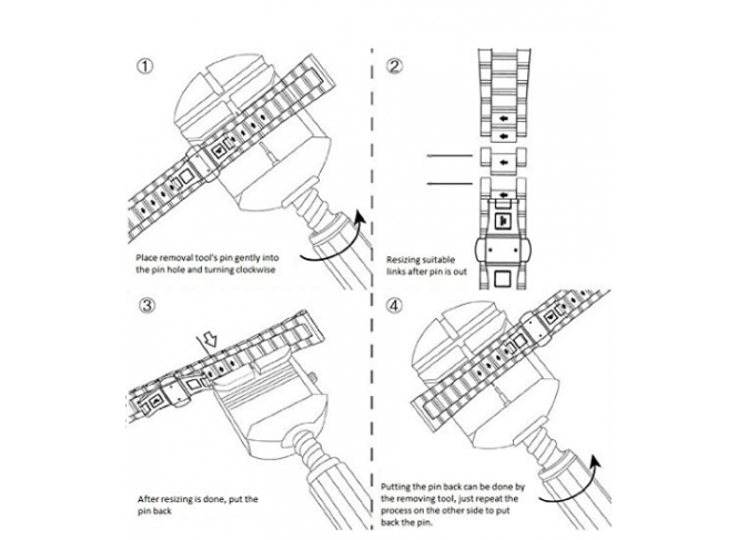Pulseira de Aço Inox para Apple Watch Clássica Silver Rose