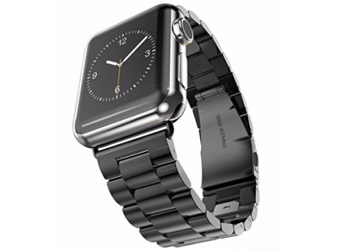 Pulseira de Aço Inox para Apple Watch Clássica Black
