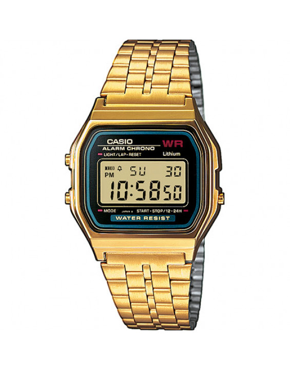 Casio Relógio Digital Vintage A159WGEA-1EF Dourado e Preto