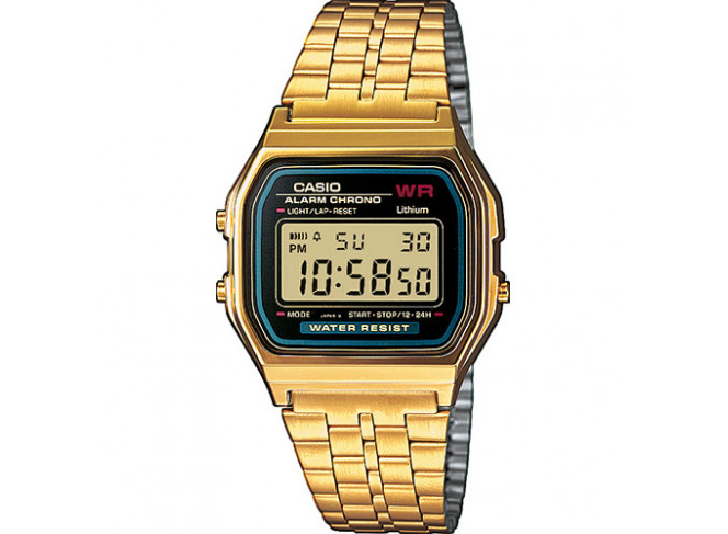 Casio Relógio Digital Vintage A159WGEA-1EF Dourado e Preto
