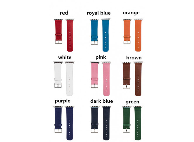 Pulseira de Couro para Apple Watch (Cores) Pulseira de Couro para Apple Watch (Cores)