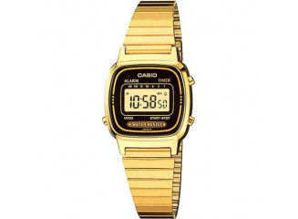 Casio Relógio Digital Vintage LA670WGA-1DF Dourado e Preto