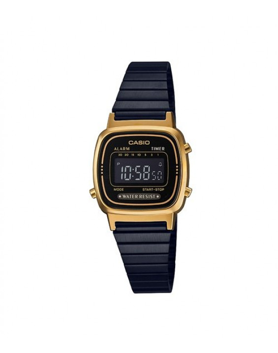 Casio Relógio Digital Vintage LA670WEGB-1B Preto e Dourado Casio Relógio Digital Vintage LA670WEGB-1B Preto e Dourado