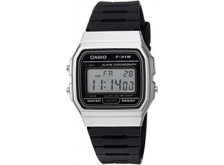 Casio Relógio Digital F91WM-7ACF Preto e Prata