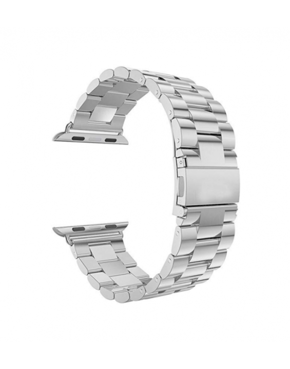 Pulseira de Aço Inox para Apple Watch Clássica Silver