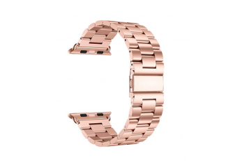 Pulseira de Aço Inox para Apple Watch Clássica Rose Pink