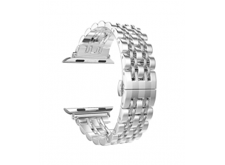 Pulseira de Aço Inox para Apple Watch LUX Silver