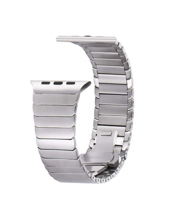 Pulseira de Aço Inox para Apple Watch Slim Silver Pulseira de Aço Inox para Apple Watch Slim Silver