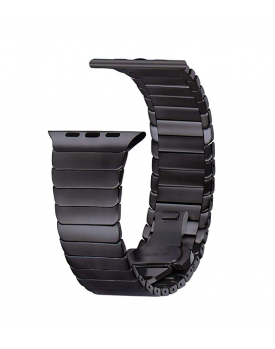 Pulseira de Aço Inox para Apple Watch Slim Black Pulseira de Aço Inox para Apple Watch Slim Black