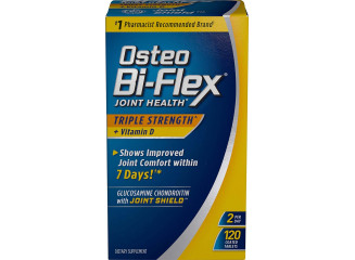 Osteo Bi-Flex Força Tripla Suplemento para Saúde das Articulações (120 Cápsulas)