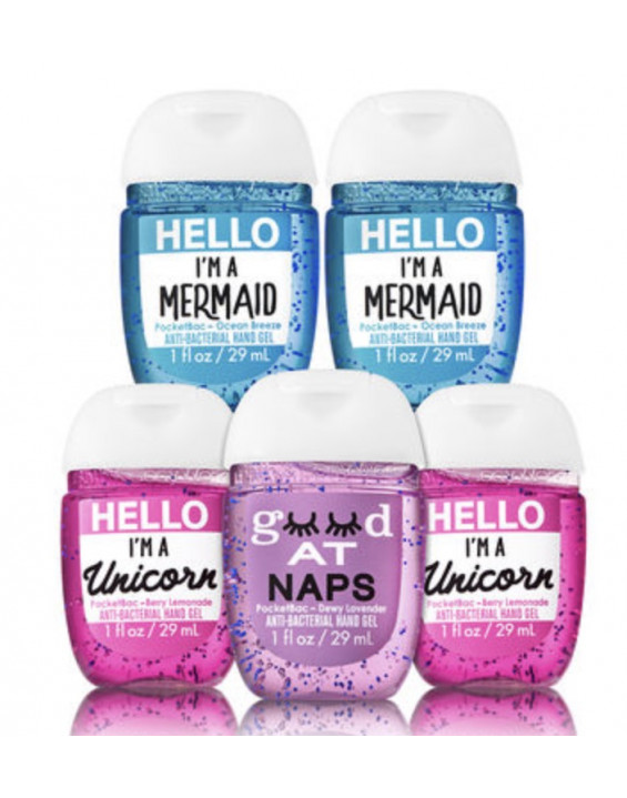 Bath & Body Works Kit  de 5 Álcool Gel (Fragrâncias)