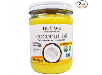 Nutiva Óleo de Coco Sabor Manteiga Coconuit Oil Buttery Flavor 414ml