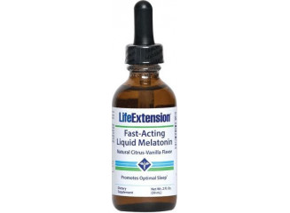 Life Extension Suplemento De Melatonina Líquido 3mg Sabor Citrus Vanilla 59ml