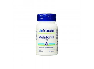 Life Extension Suplemento De Melatonina 1mg (60 Cápsulas)
