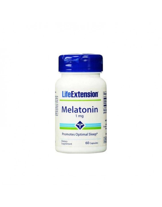 Life Extension Suplemento De Melatonina 1mg (60 Cápsulas)