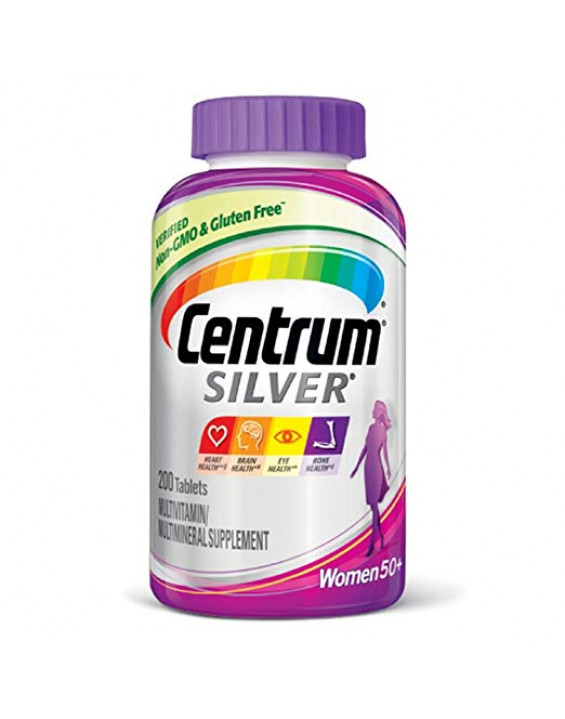 Centrum Silver Women +50 Suplemento Multivitamínico para Mulheres (200 Cápsulas)