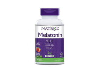 Natrol Suplemento De Melatonina 5mg Fast Dissolve Sabor Morango (150 Comprimidos)
