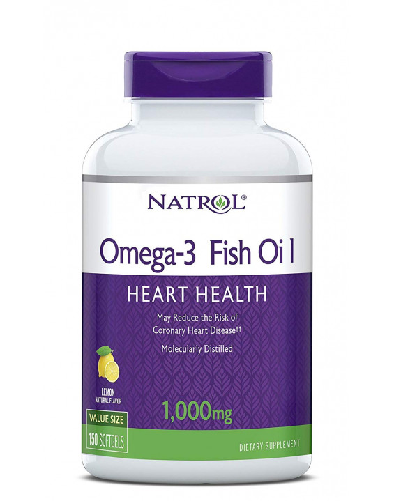 Natrol Suplemento De Omega 3 Óleo De Peixe Fish Oil 1000mg (150 Comprimidos)