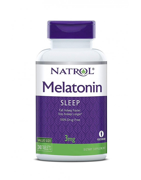 Natrol Suplemento de Melatonina 3mg (240 Comprimidos)