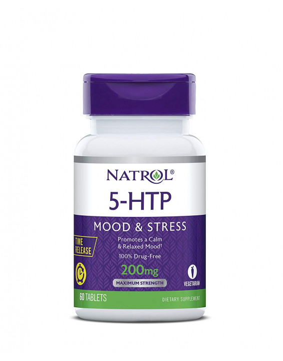 Natrol Suplemento 5-HTP 200mg Time Release (60 Comprimidos)