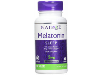 Natrol Suplemento de Melatonina 5mg Time Release (100 Comprimidos)