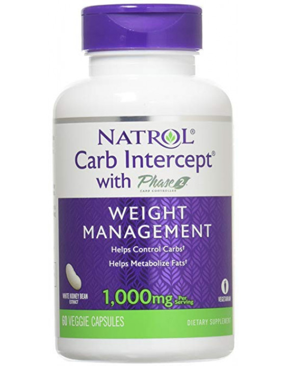 Natrol Suplemento Bloqueador de Carboidratos Carb Intercept 1000mg (60 Cápsulas) Natrol Suplemento Bloqueador de Carboidratos Carb Intercept 1000mg (60 Cápsulas)