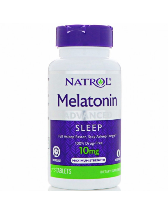 Natrol Suplemento de Melatonina 10mg Advanced (100 Comprimidos)