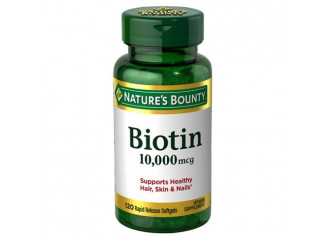 Nature's Bounty Suplemento Biotin 10000mcg (120 Cápsulas)